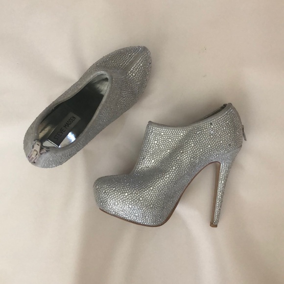 Steve Madden Rhinestone Heel Booties - Picture 2 of 4